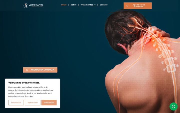 Screenshot of drvictorcaponi.com.br