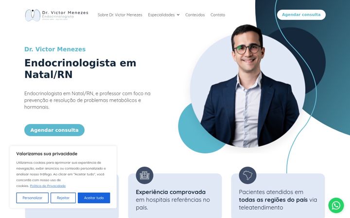 Screenshot of drvictormenezes.com.br