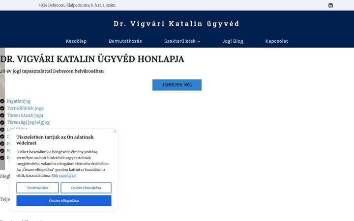 Screenshot di drvigvarikatalin.hu