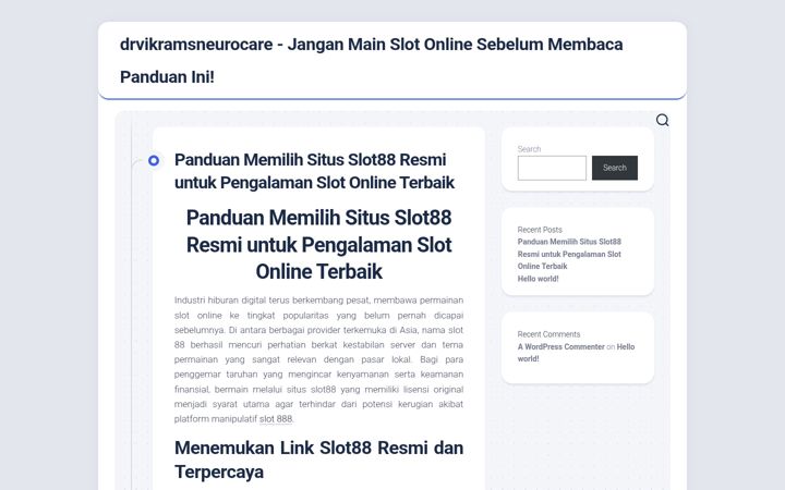 Screenshot stránky drvikramsneurocare.com