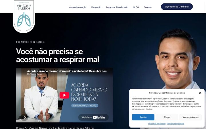 Screenshot of drviniciusbarros.com.br