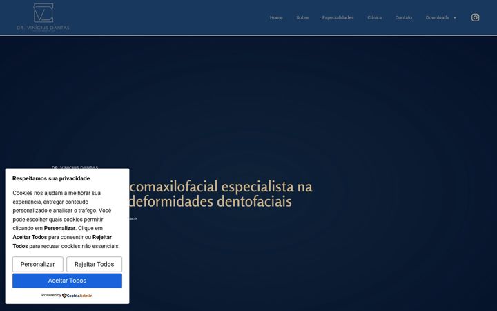 Screenshot of drviniciusdantas.com