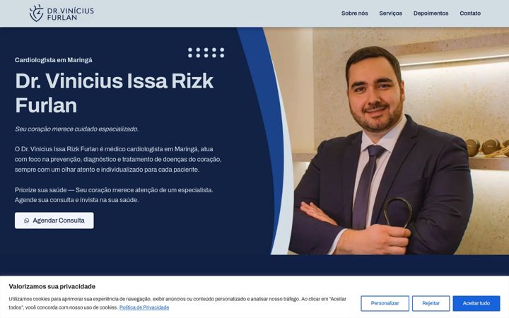 Screenshot of drviniciusfurlan.com.br