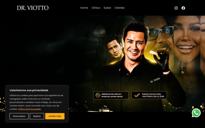 Screenshot of drviotto.com.br