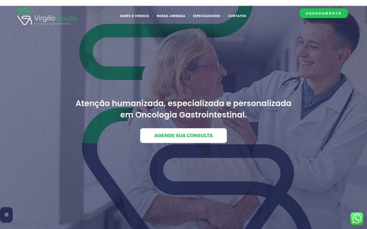 Screenshot of drvirgiliosouza.com.br
