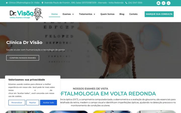 Screenshot of drvisao.med.br