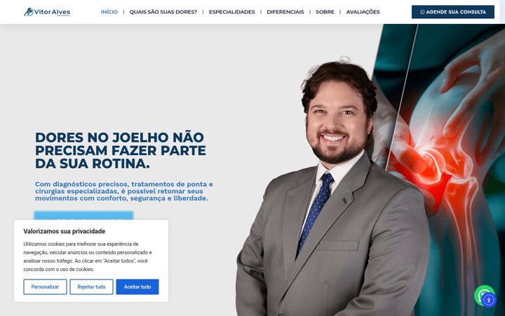Screenshot of drvitoralves.com.br
