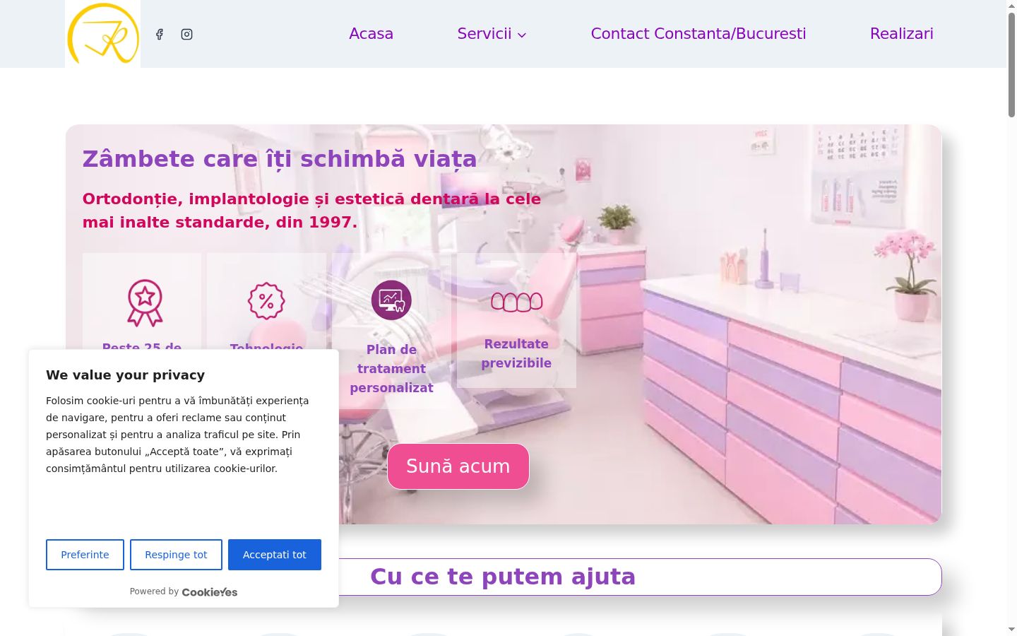 Sutikimo reklamjuostės, rodytos prieš bet kokią sąveiką, ekrano kopija
