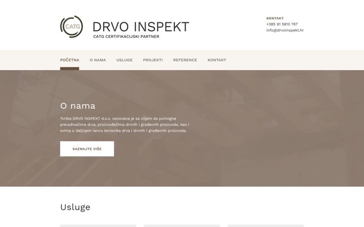 Screenshot of drvoinspekt.hr
