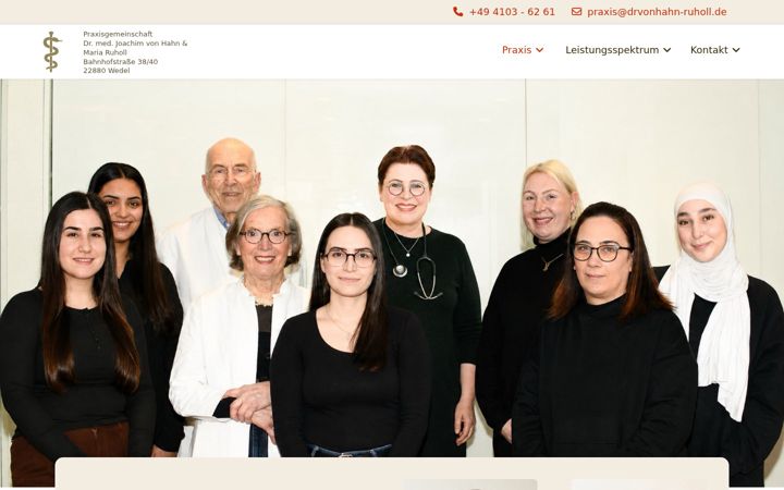 Kuvakaappaus sivustosta drvonhahn-ruholl.de