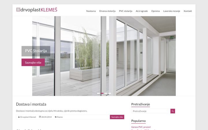 Screenshot of drvoplast-klemes.hr