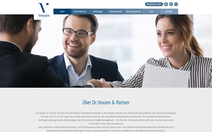 Screenshot von drvossen-partner.de