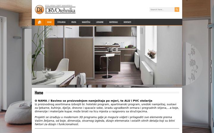 Screenshot of drvotehnika.hr