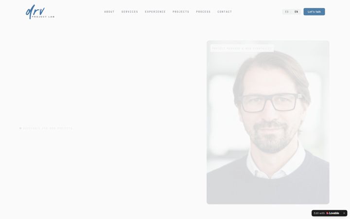 Screenshot of drvprojectlab.com