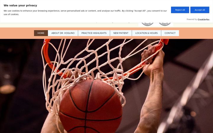 Screenshot of drvshoulderhipknee.com