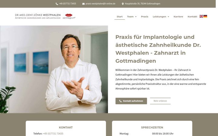Screenshot of drwestphalen.com