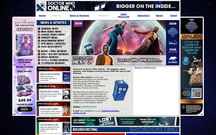 Screenshot of drwho-online.co.uk