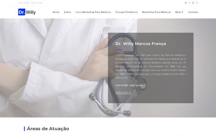 Screenshot of drwilly.com.br