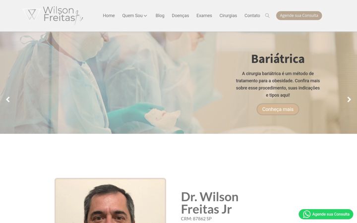 Screenshot of drwilsonfreitasjr.com.br