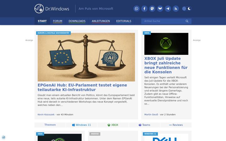 Screenshot of drwindows.de