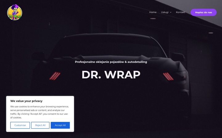 Captura de pantalla de drwrap.pl