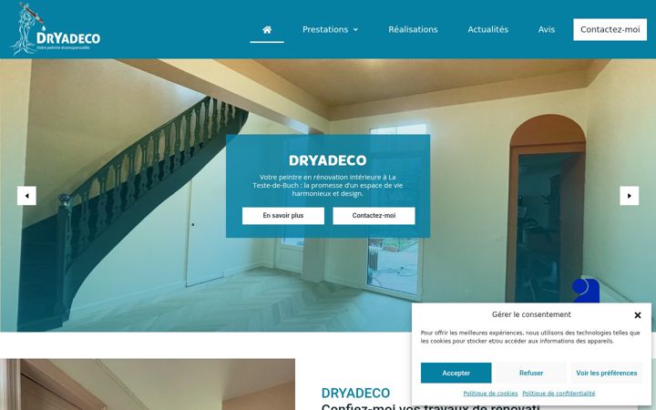 Screenshot van dryadeco.fr