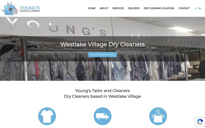 Screenshot of drycleanerswestlake.com