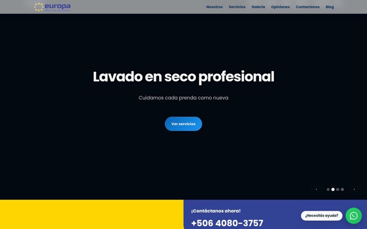Screenshot of drycleaneuropacr.com