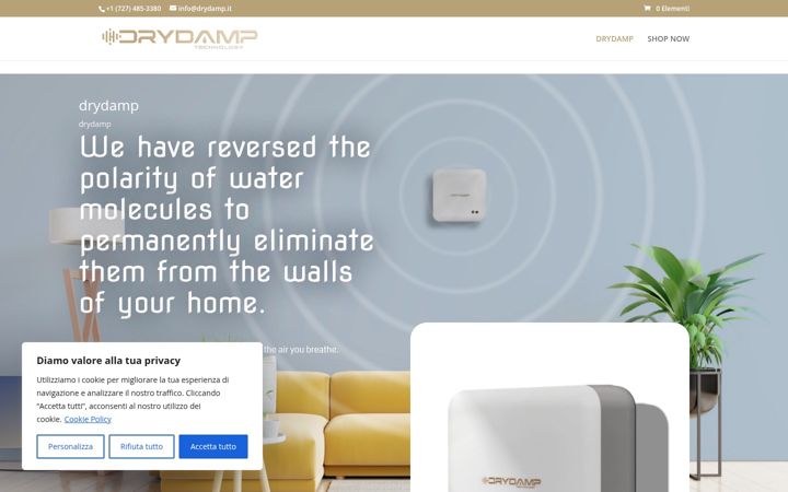 Screenshot di drydamp.it