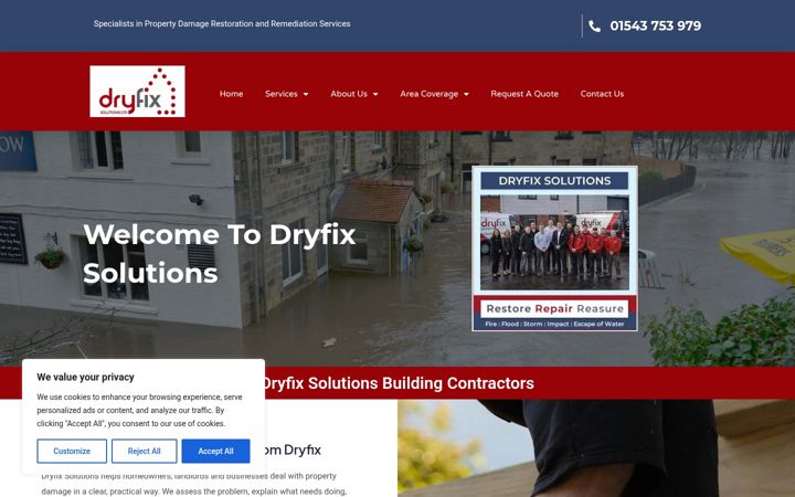 Screenshot ta' dryfixsolutions.co.uk