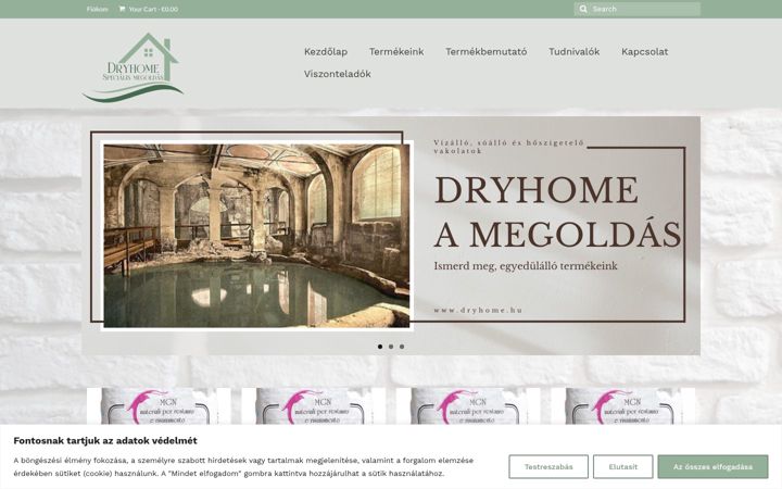 Screenshot di dryhome.hu
