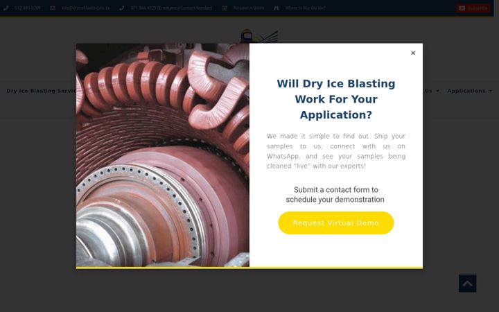 Képernyőkép: dryiceblasting.co.za