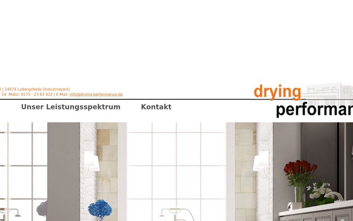 Screenshot of drying-performance.de