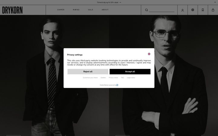 Screenshot of drykorn.com