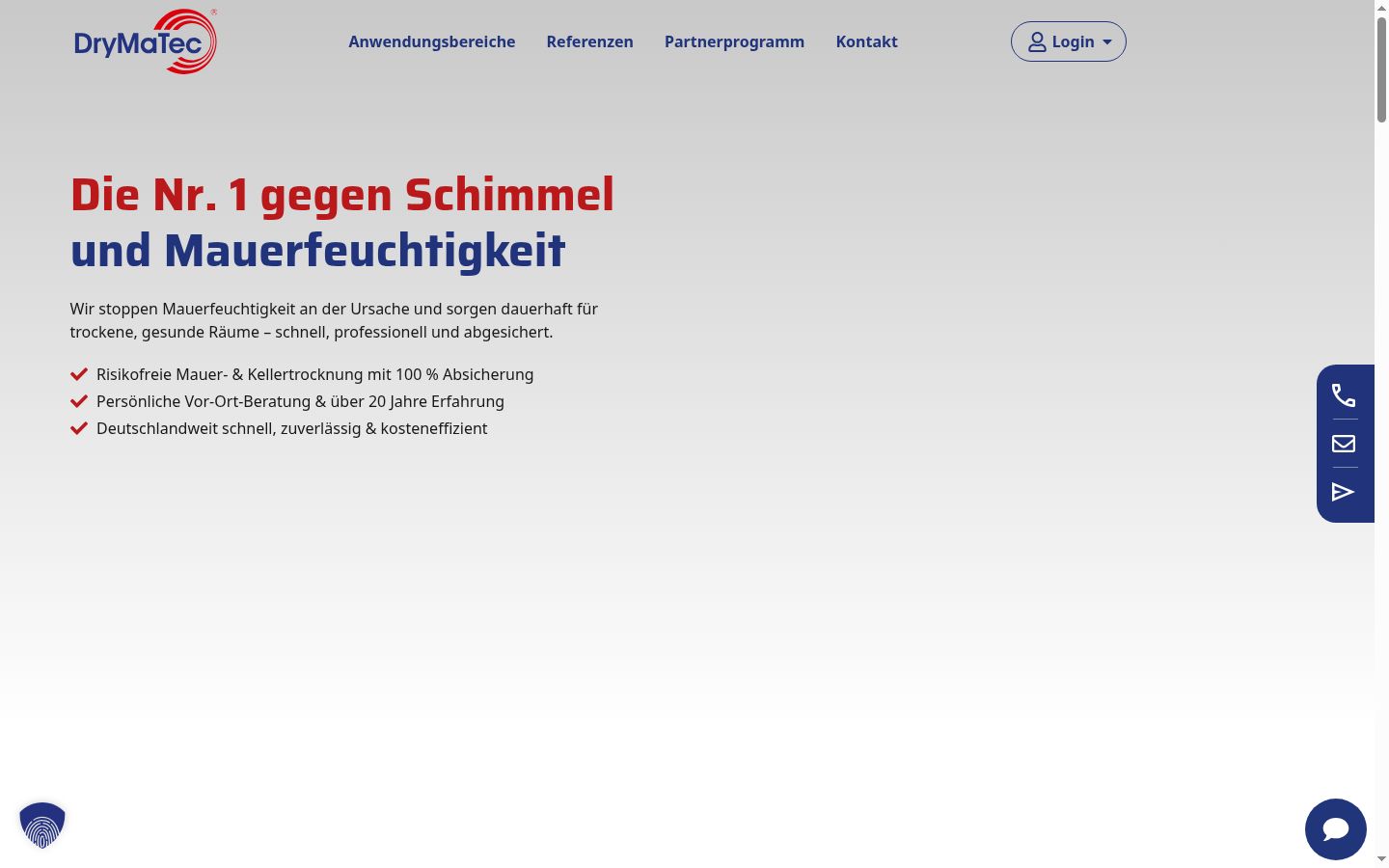 Screenshot des Einwilligungsbanners vor jeglicher Interaktion