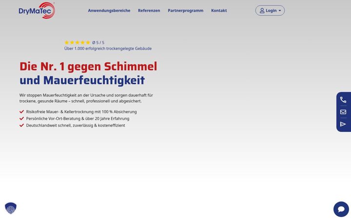 Screenshot von drymatec.de