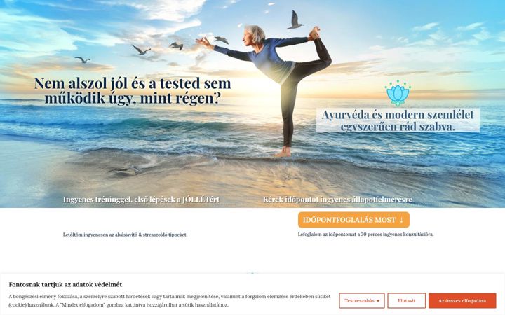 Screenshot di dryoga.hu