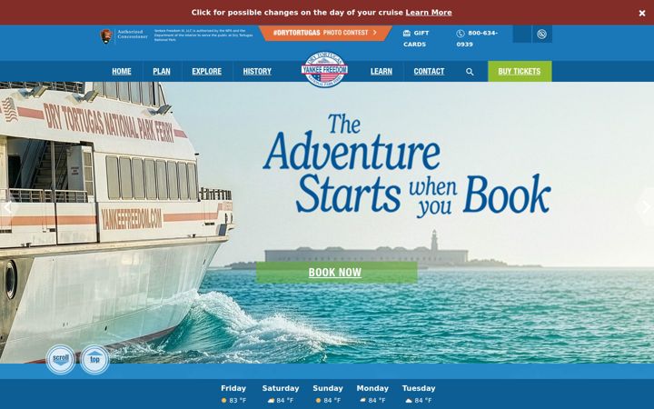 Screenshot του drytortugas.com