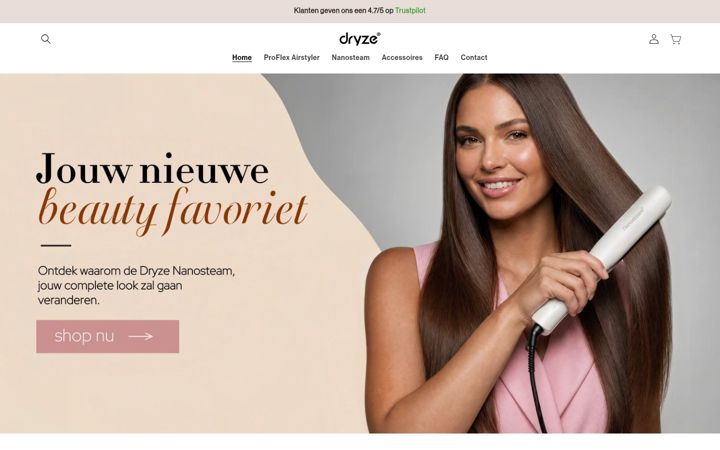 Screenshot di dryze.nl