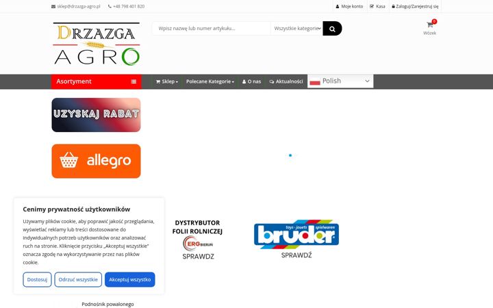 Captura de pantalla de drzazga-agro.pl