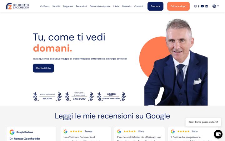 Képernyőkép: drzchirurgiaestetica.it