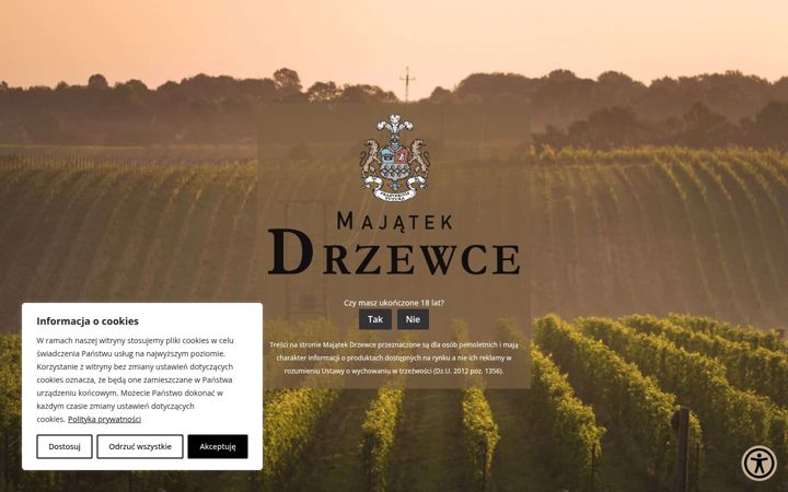Captura de ecrã de drzewce.pl