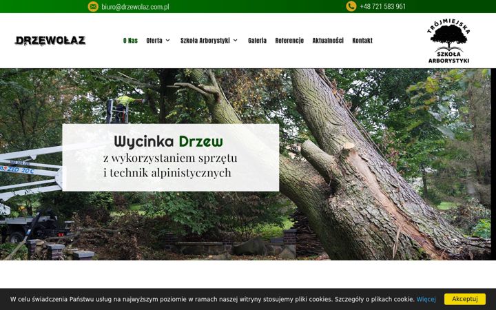 Captura de ecrã de drzewolaz.com.pl
