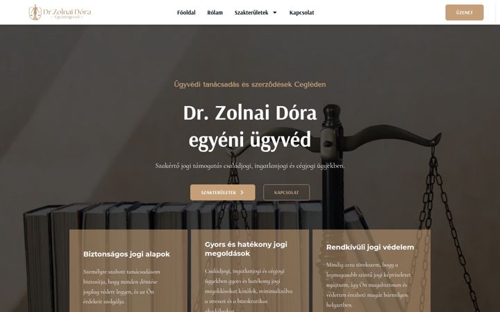 Screenshot di drzolnaidora.hu
