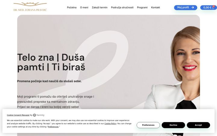 Screenshot of drzoranapravdic.com