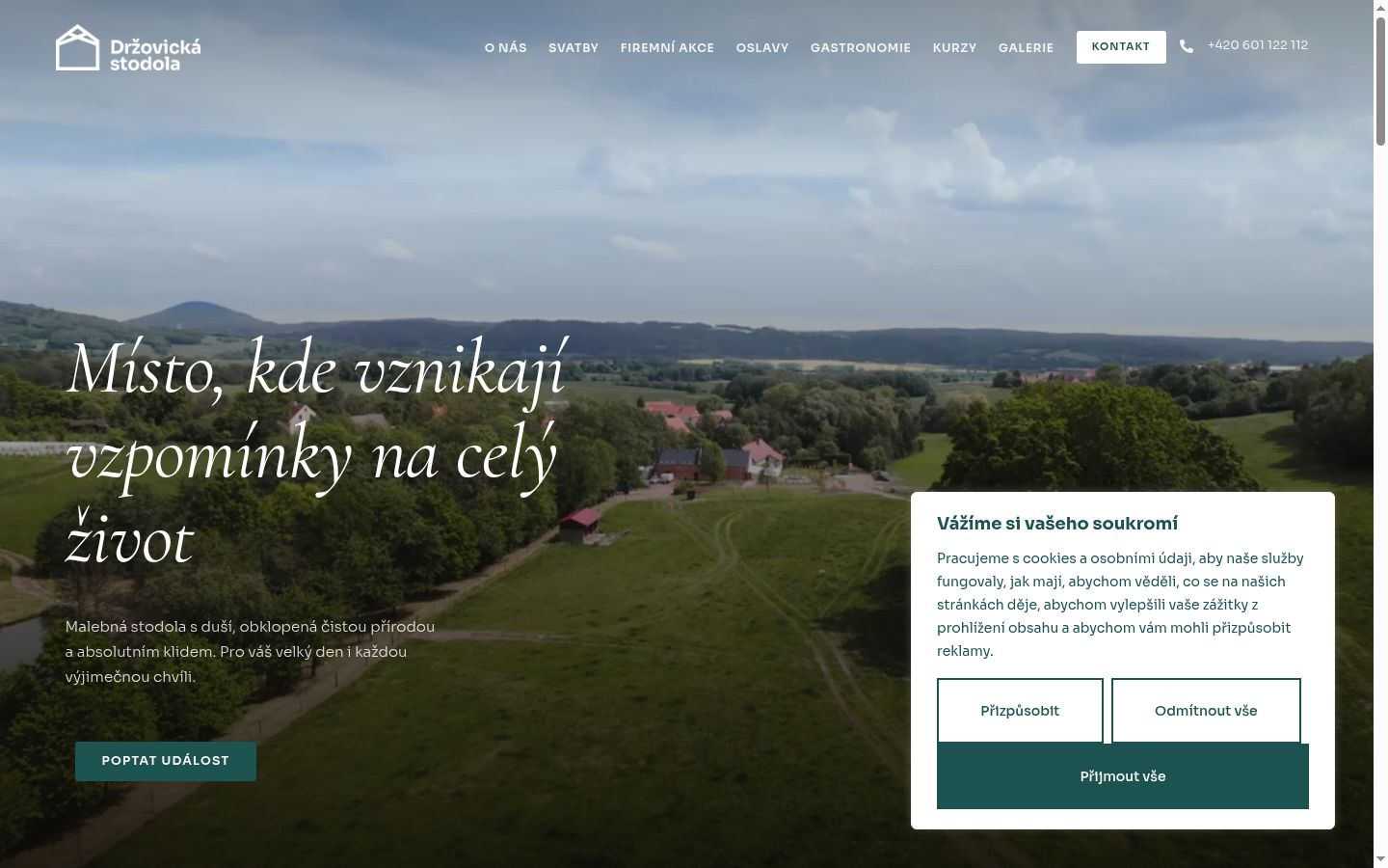 Snímek obrazovky baneru souhlasu zobrazeného před jakoukoli interakcí