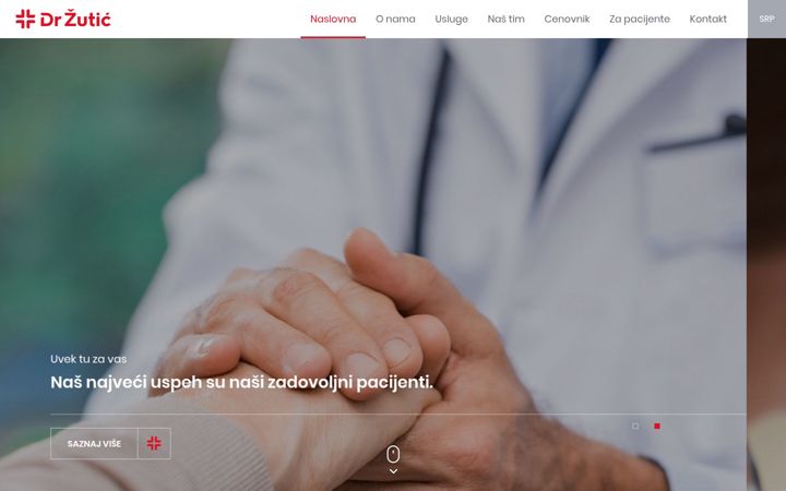 Skærmbillede af drzutic.com