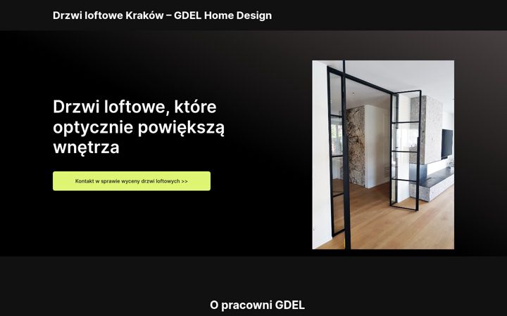 Snimka zaslona za drzwi-loftowe-krakow.pl