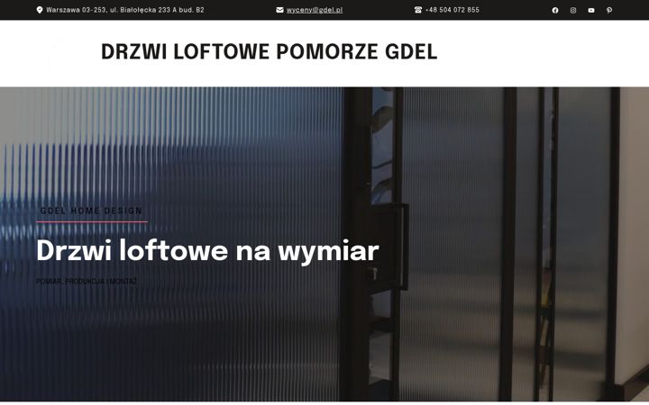 Screenshot of drzwi-loftowe.pomorze.pl