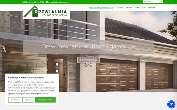 Captura de ecrã de drzwialnia.pl